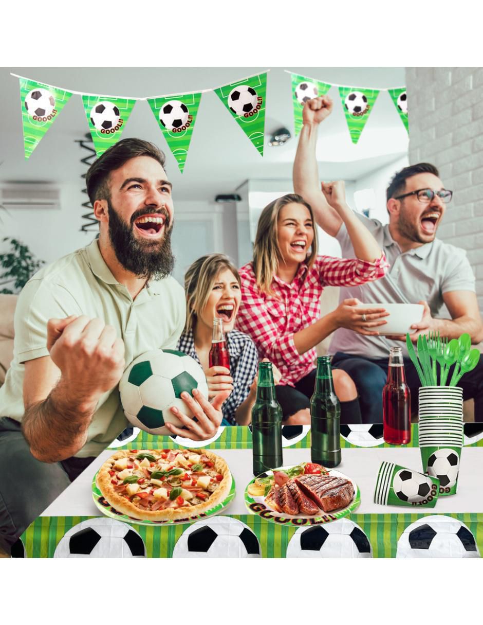 Vajilla para fiesta de plástico para 25 personas 3