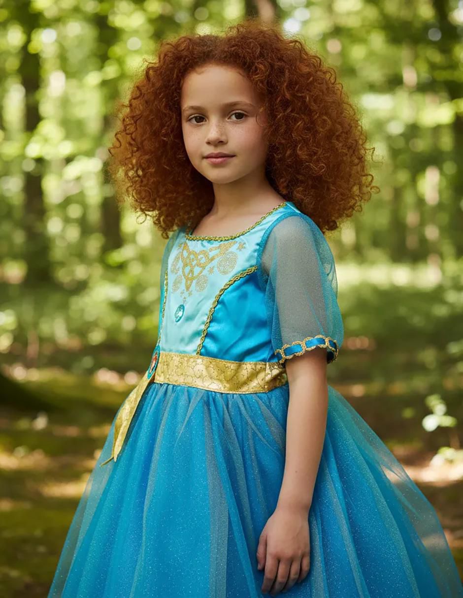 Disfraz de Princesa Merida para niña 5