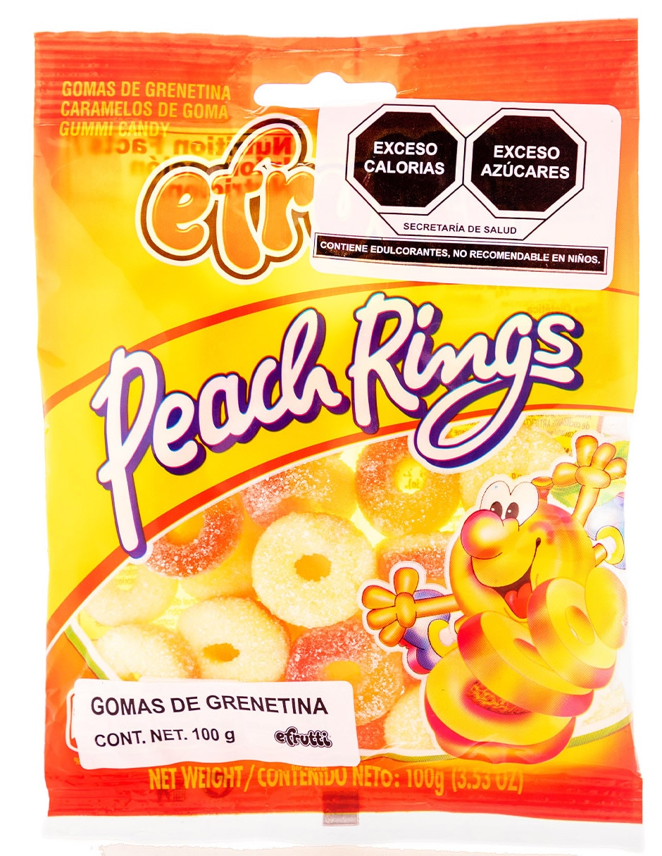 Gomitas Aros de Durazno con 80 g