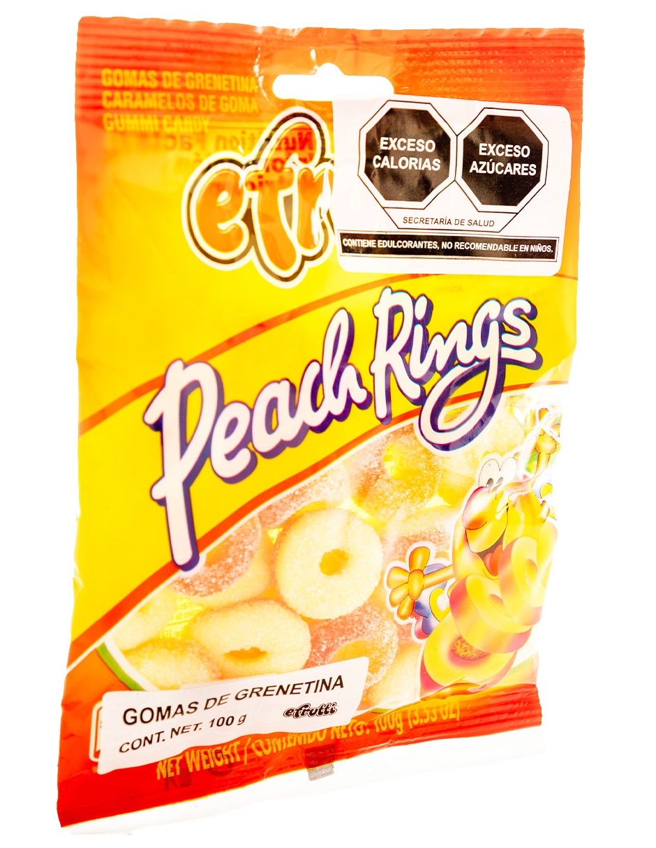 Gomitas Aros de Durazno con 80 g 2