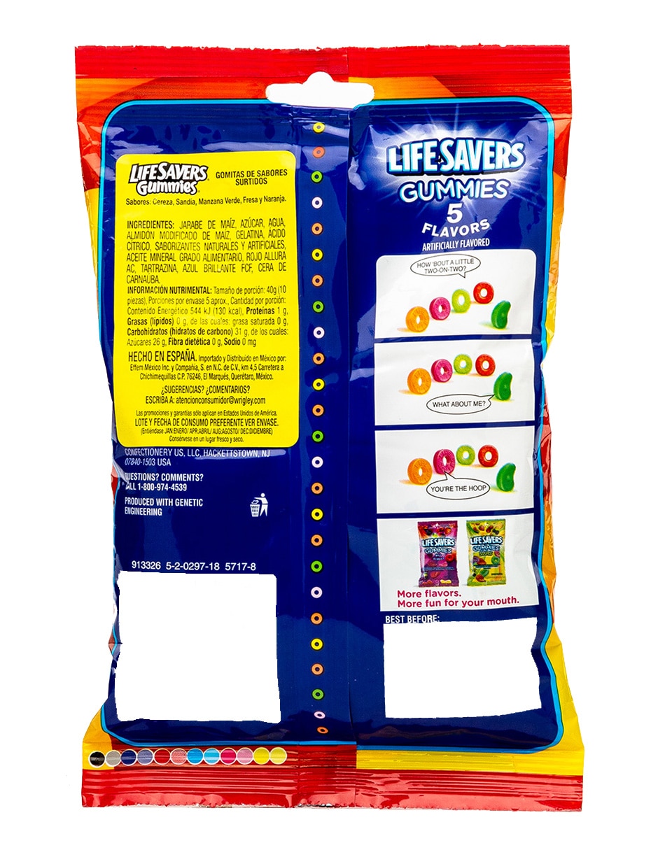 Gomitas Salvavidas con 198 g 2